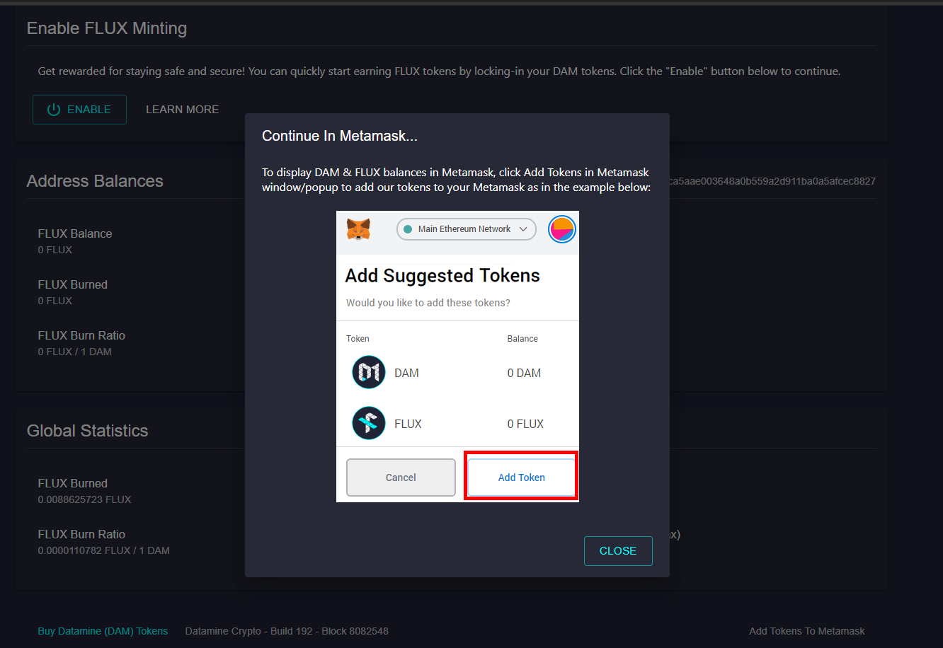Datamine Network Simplifies MetaMask Token Integration
