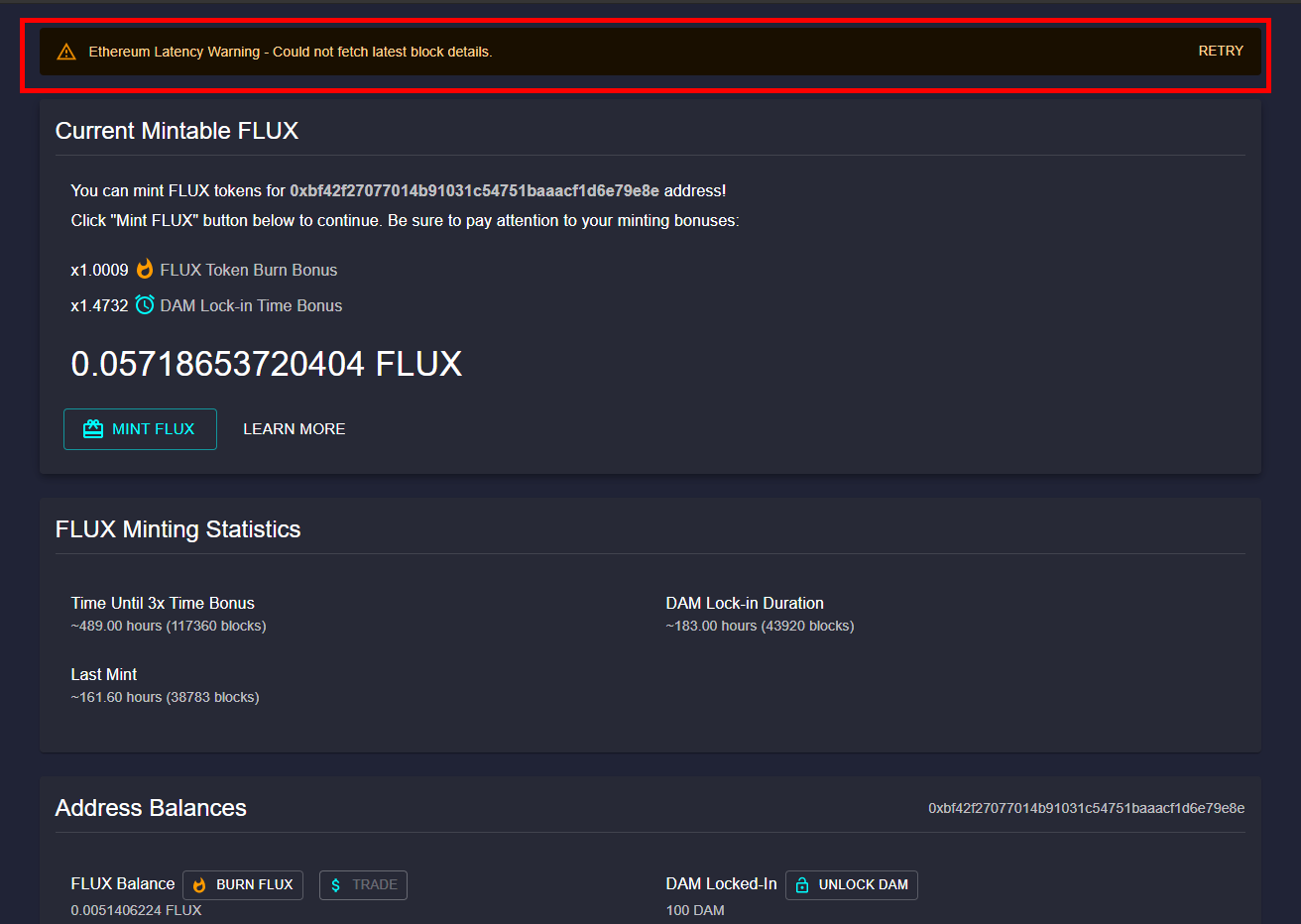 Datamine Network Enhances Web3 Dashboard Error Handling