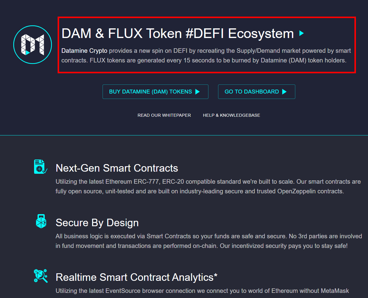 Datamine Network Refines Homepage Hero Messaging