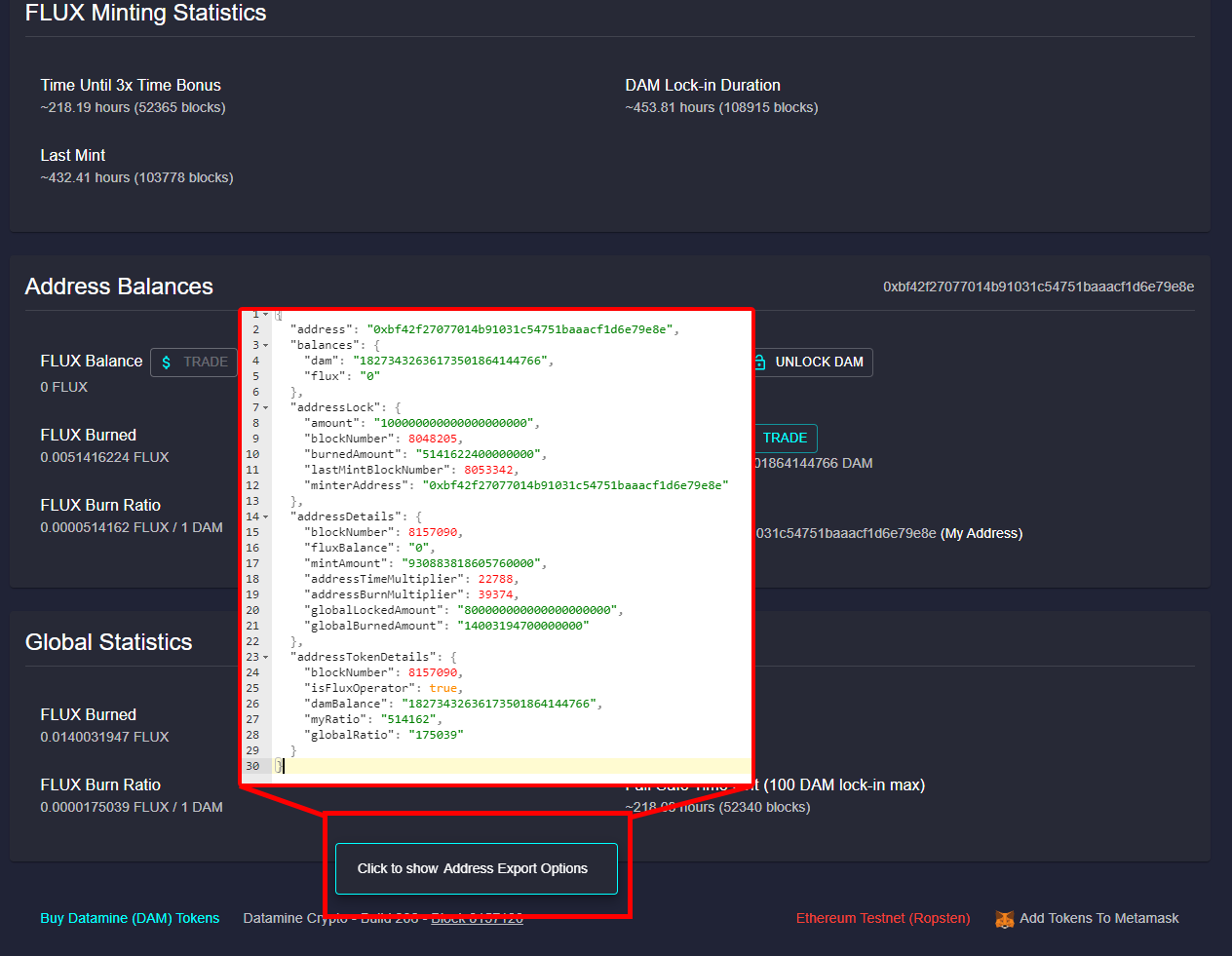 Export Datamine Network Dashboard Data for Custom Analytics