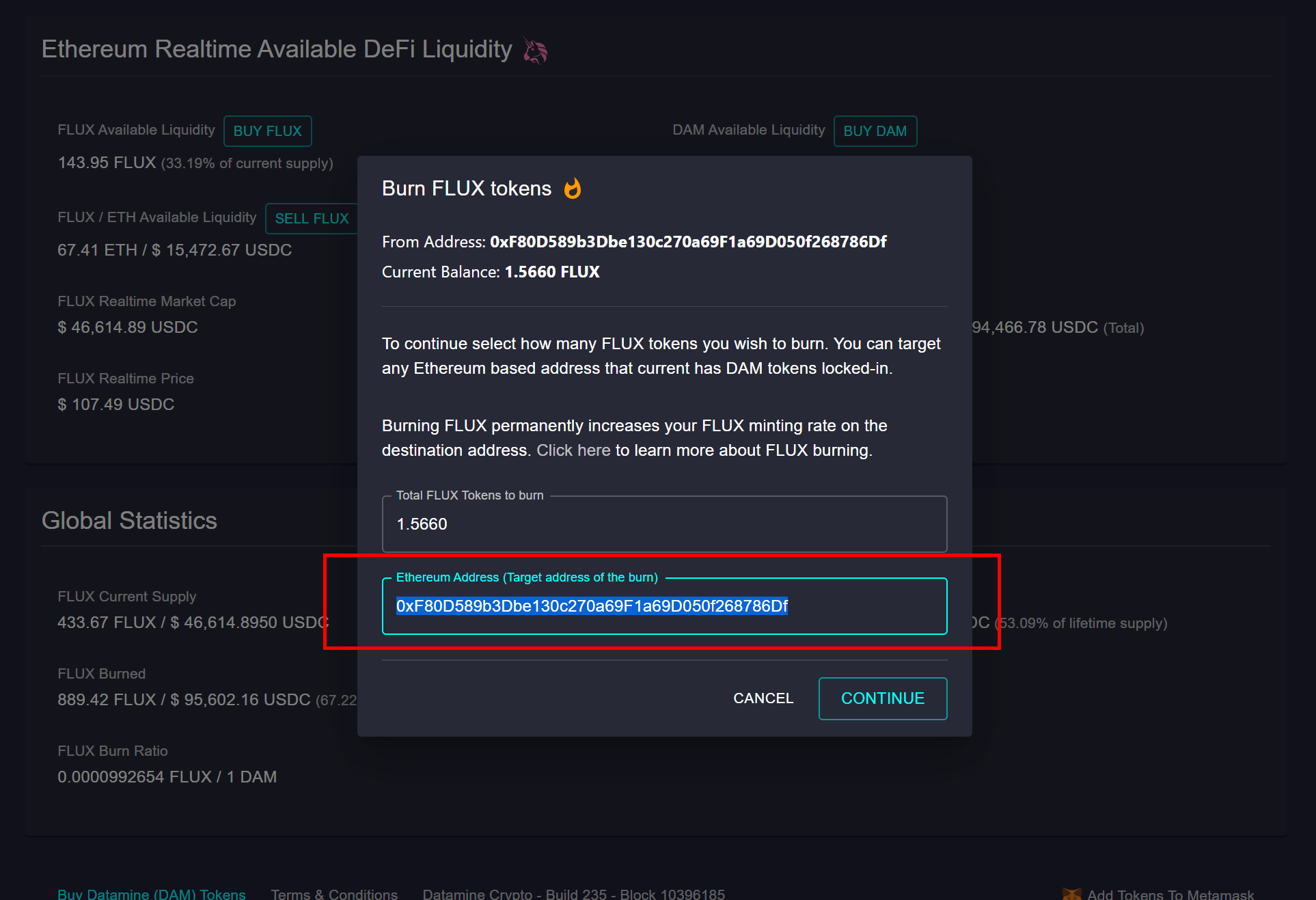 Datamine Network Introduces Targeted FLUX Burning