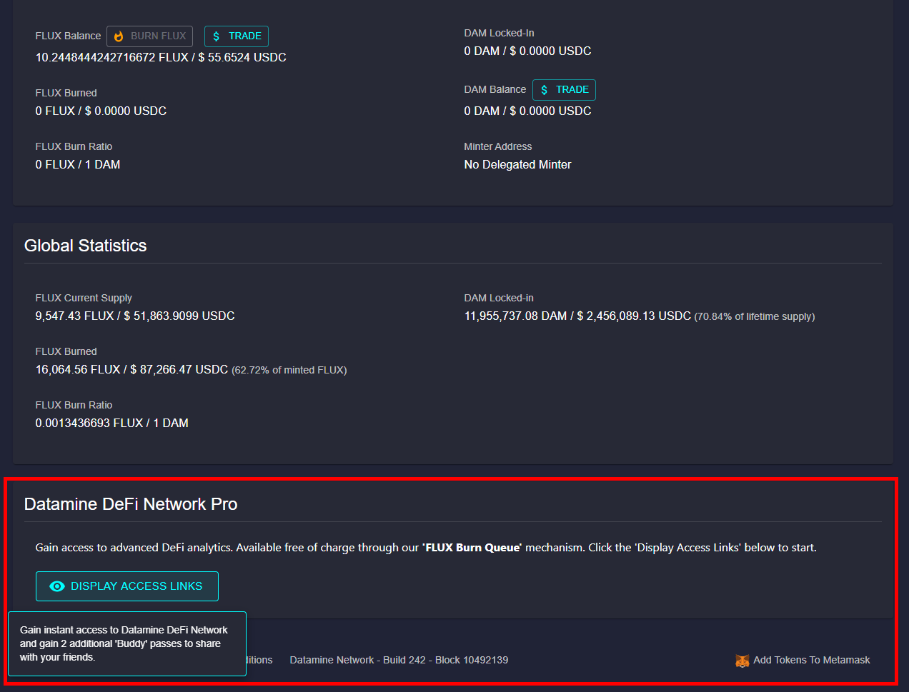 How FLUX Powers Datamine DeFi Network Pro Access
