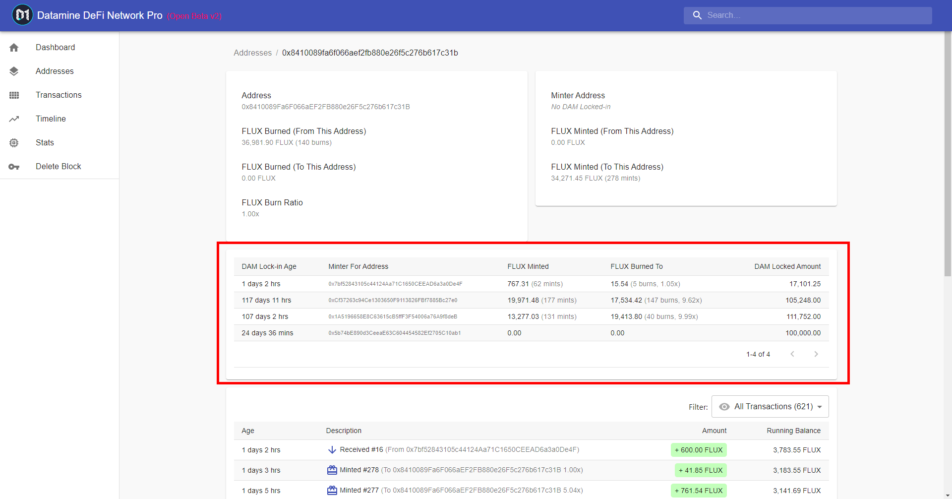 New DAM Lock-In Ledger Features Launching on Datamine