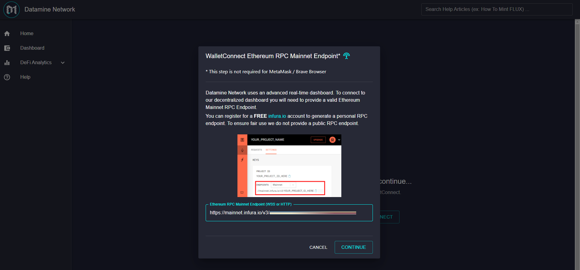 Datamine Network Integrates WalletConnect for Real-Time Dashboard