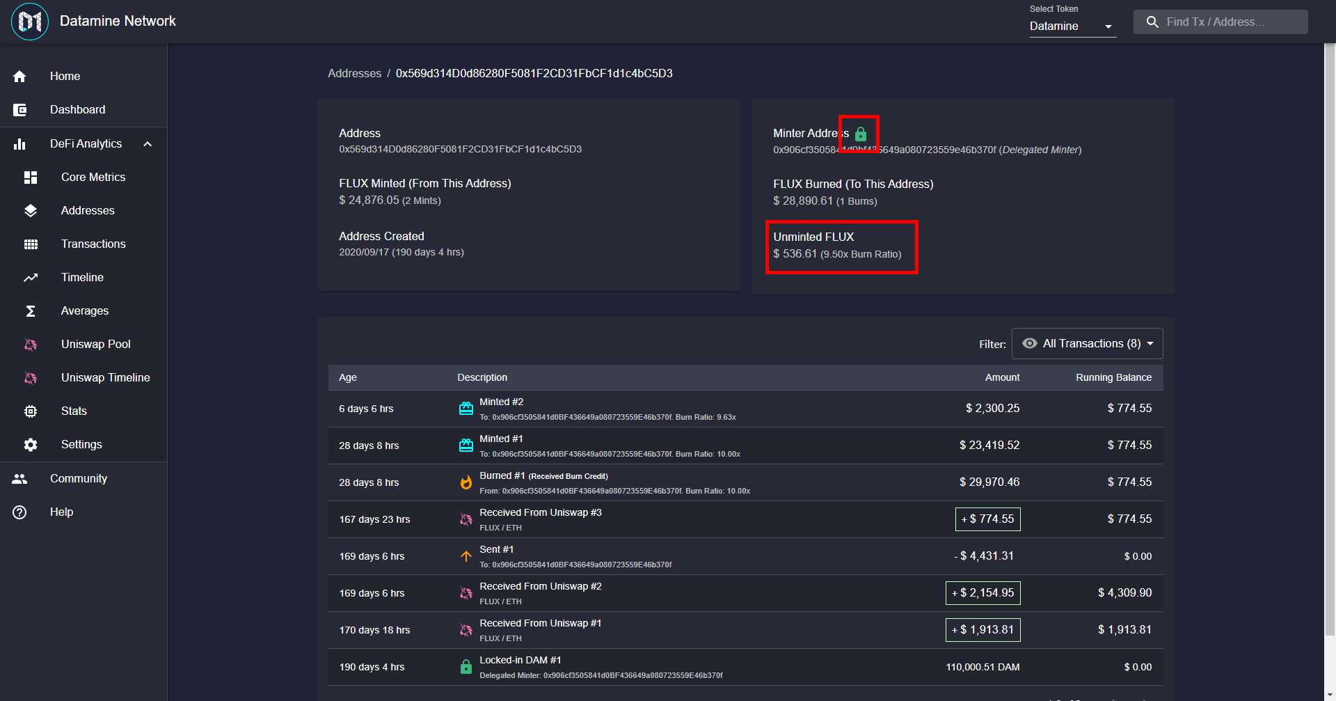 Datamine Network Enhances Address Dashboard with New QoL Updates